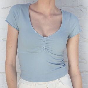 Brandy Melvile Cinched Scrunch Top